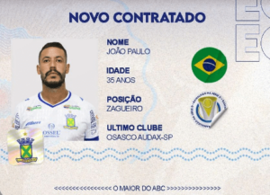 Série D: Santo André repatria zagueiro que disputou o Paulista A3