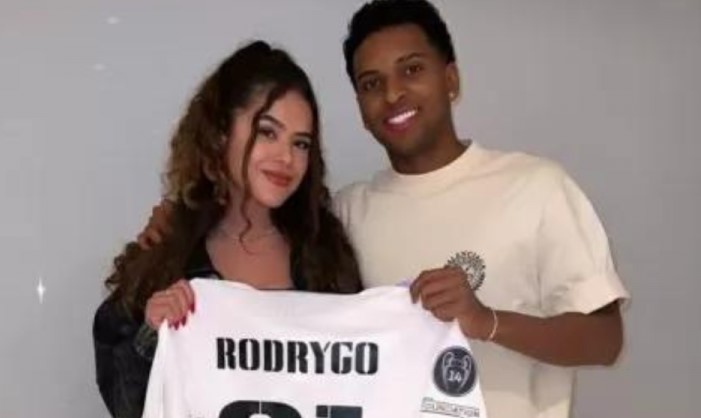 Rodrygo e Maisa tiram fotos juntos após jogo do Real Madrid e alimentam rumores de romance