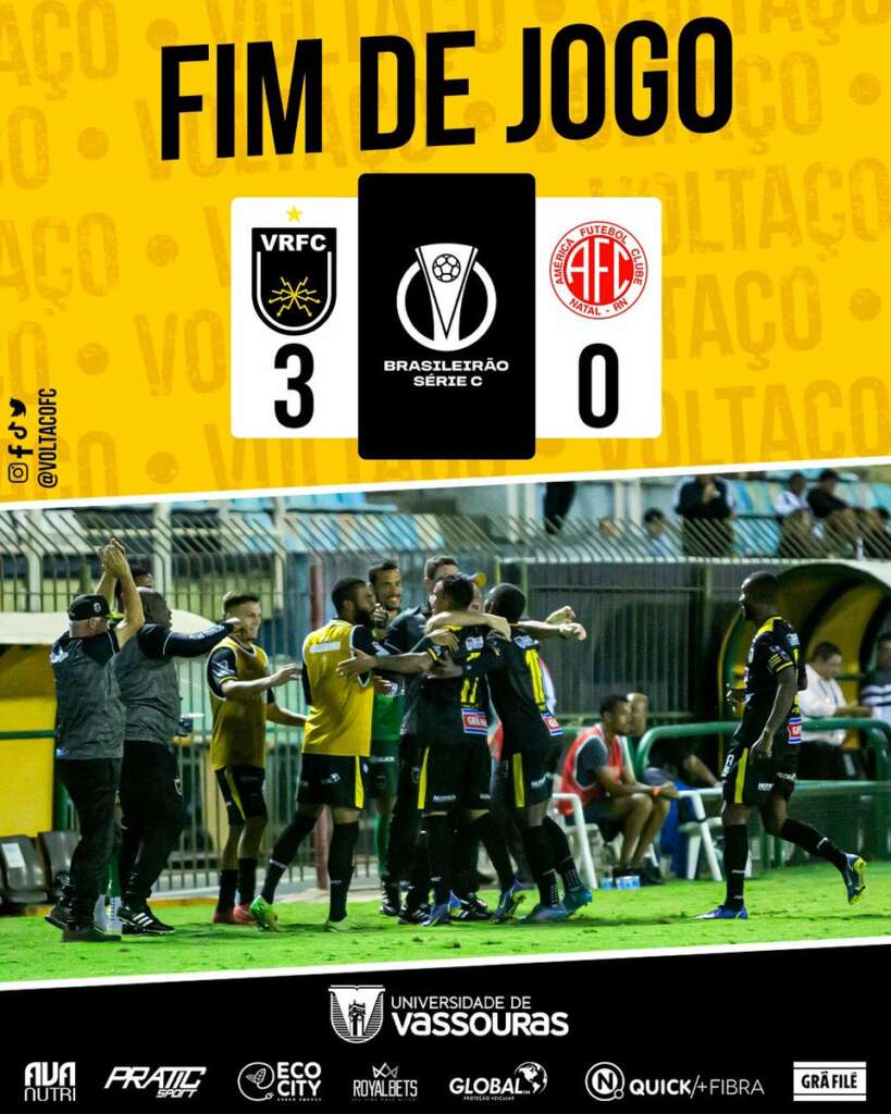 Volta Redonda 3 x 0 América-RN – Volta por cima