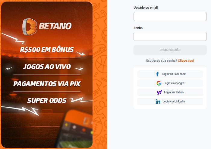 Betano login: faça o cadastro com o código VIPGOAL