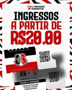 Série D: torcedores do Santa Cruz reclamam de filas e problemas de impressão nas bilheterias do clube