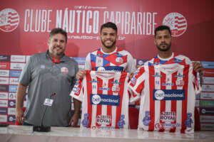 Série C: Náutico apresenta volante Elton e atacante Berguinho