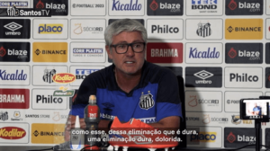 Odair Hellmann comenta oscilação do Santos: 'Passo que tem que ser dado'