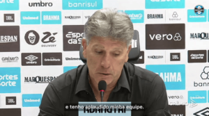 Renato Gaúcho elogia Grêmio após derrota por 3 a 0: 'Aplaudi o meu grupo'
