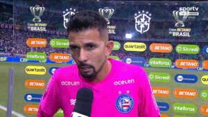 Copa do Brasil: Goleiro do Bahia lamenta empate no fim: 'Estávamos com o resultado na mão'