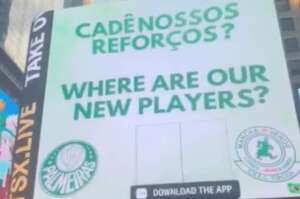 Torcida do Palmeiras cobra Leila com anúncio em Nova York. Veja!