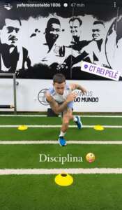 Soteldo ironiza Paulo Turra em postagem sobre 'disciplina' após ser afastado do Santos; entenda