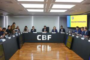 Série B: Presidente do Sampaio Corrêa participa de reunião na CBF e apoia gestão da entidade