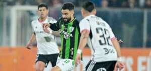 Sul-Americana: Mastriani comemora gol no fim do América-MG 