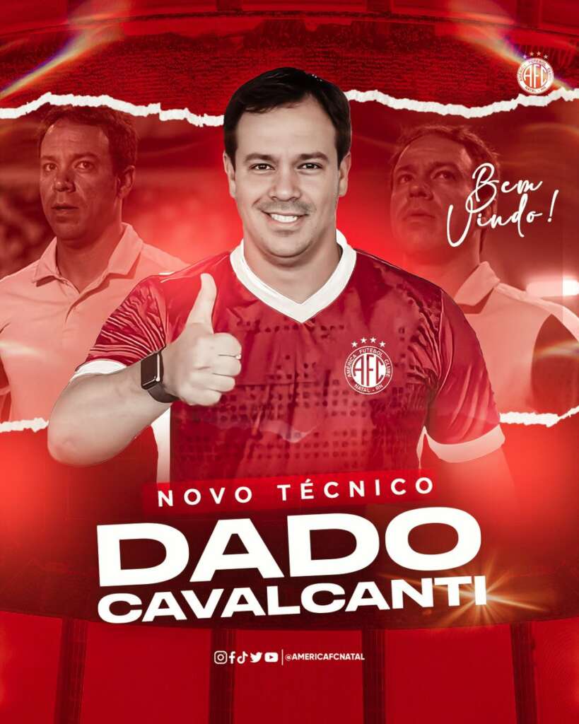 Série C: América-RN age rápido e anuncia Dado Cavalcanti