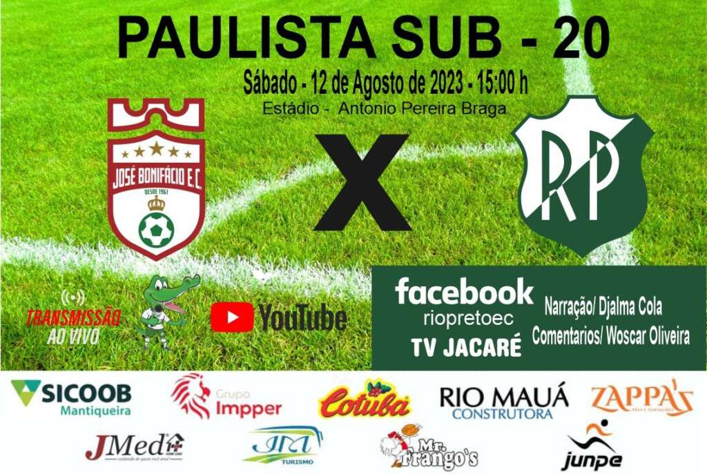 Paulista Sub 20: Rio Preto tem um jogo de extrema importância contra o José Bonifácio