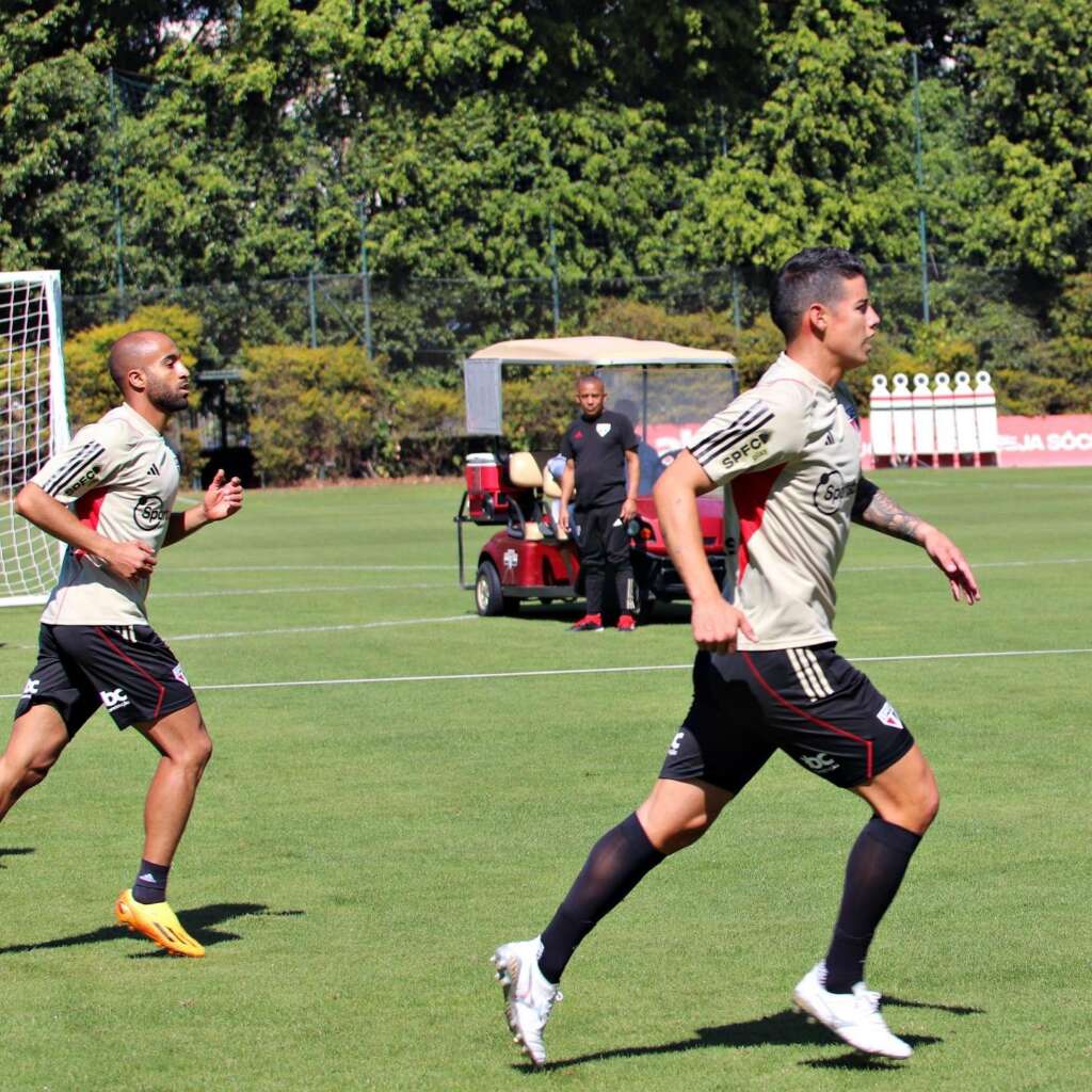 São Paulo vai apresentar Lucas e James Rodríguez para a torcida no domingo