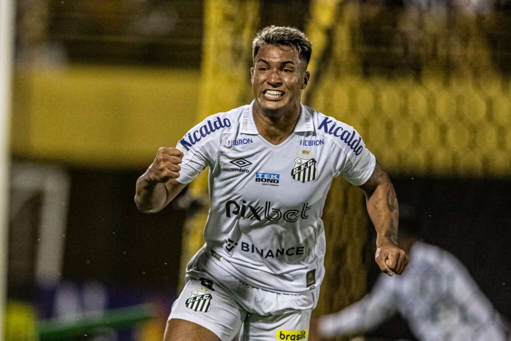 Santos quer manter Marcos Leonardo até o final da temporada (Foto: Divulgação/Santos)