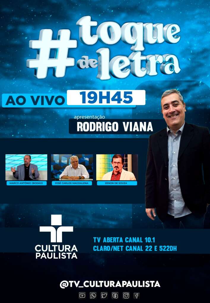 Zenon é a grande atração do programa Toque de Letra, da TV Cultura