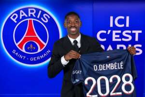 Francês: PSG desembolsa R$ 267 milhões e anuncia atacante Dembélé, ex-Barcelona, até 2028
