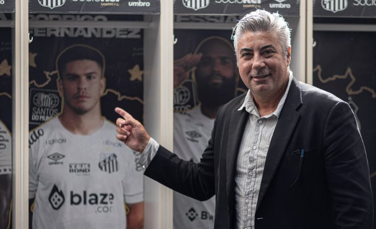 Gallo chega ao Santos e espera definição sobre Marcos Leonardo em breve: ‘Não podemos perdê-lo’