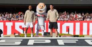 Lucas e James Rodríguez são apresentados no Morumbi para mais de 50 mil pessoas