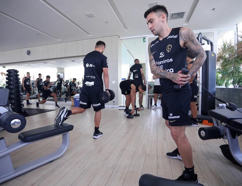 Timão treina após derrota para o Fortaleza (Foto: Rodrigo Coca/Corinthians)