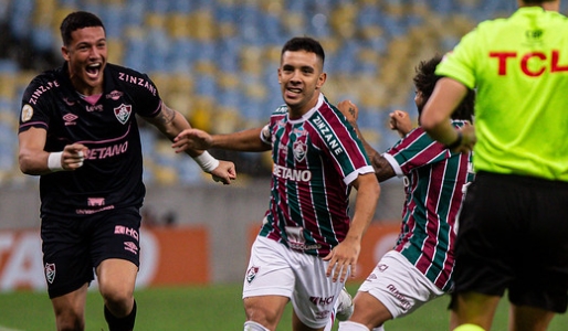 Leo Fernández marcou um golaço de falta e garantiu a vitória do Fluminense