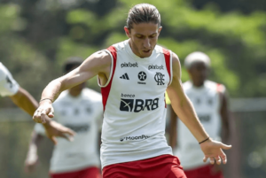 Filipe Luís se machuca e é nova preocupação no Flamengo para a final da Copa do Brasil