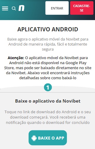 Novibet App: Como Baixar e Usar no Android ou iPhone (iOS)