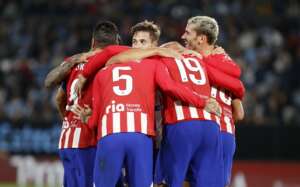 ESPANHOL: Com hat-trick de Griezmann, Atlético de Madrid supera o Celta e já faz sombra no líder Real