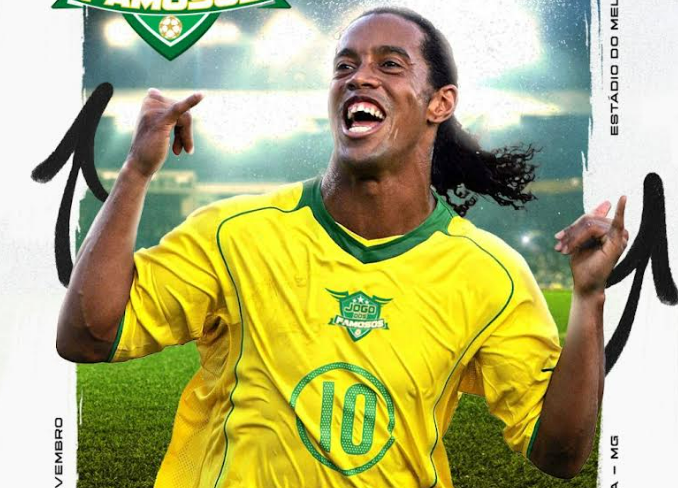 Varginha receberá Jogo dos Famosos com Ronaldinho Gaúcho