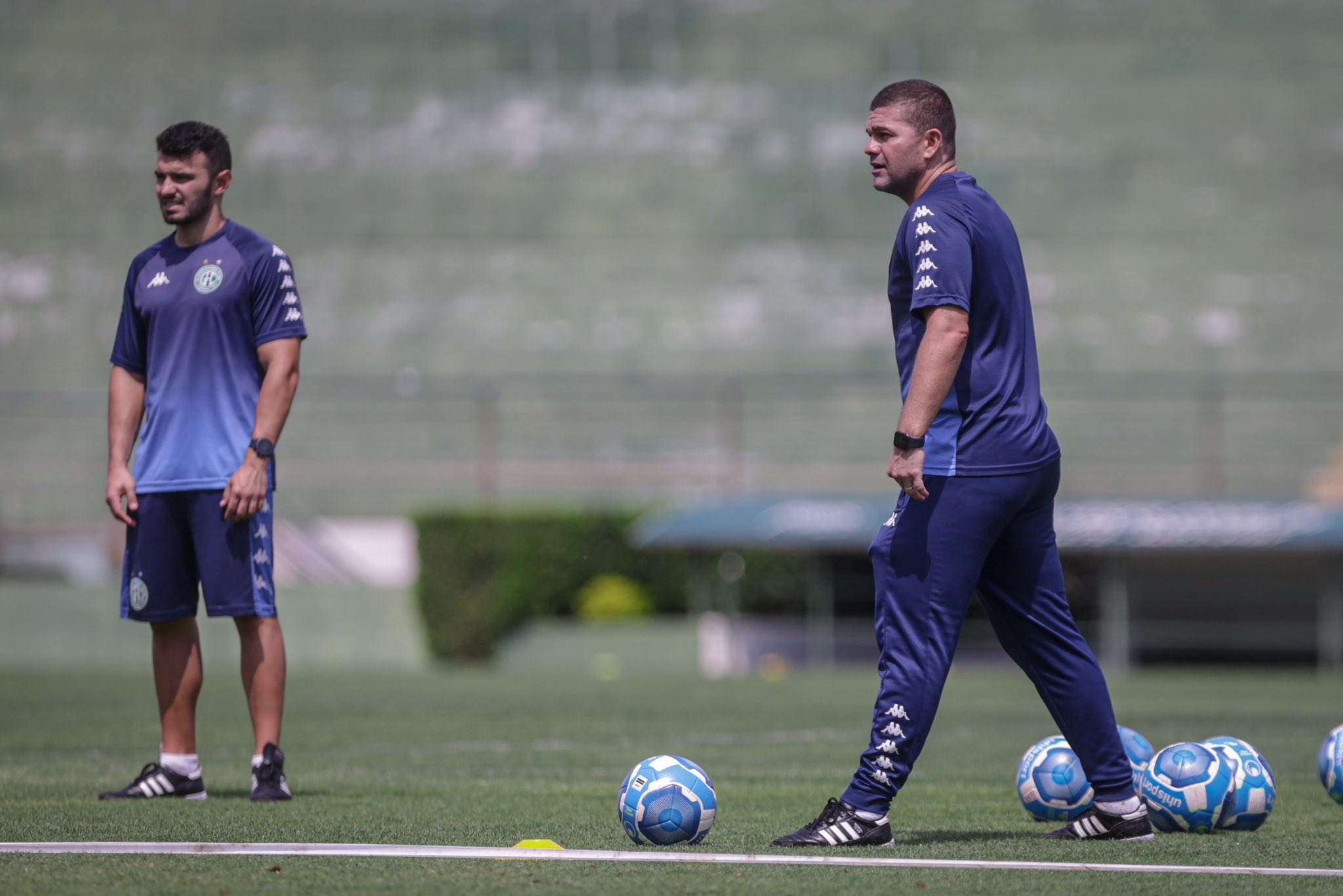 Louzer, durante treino do Guarani
