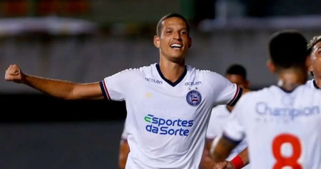 Gabriel Xavier pode voltar ao time titular do Bahia (Foto: Felipe Oliveira/EC Bahia)