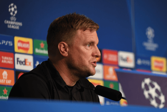 eddie howe newcastle grupo f liga dos campeões coletiva borussia 2023