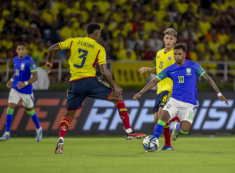 Brasil sai na frente, mas leva virada da Colômbia com dois de Luis Díaz (Staff Images / CBF)