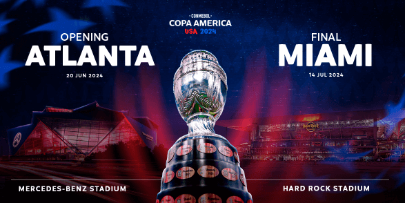Conmebol divulga locais de abertura e final da Copa América