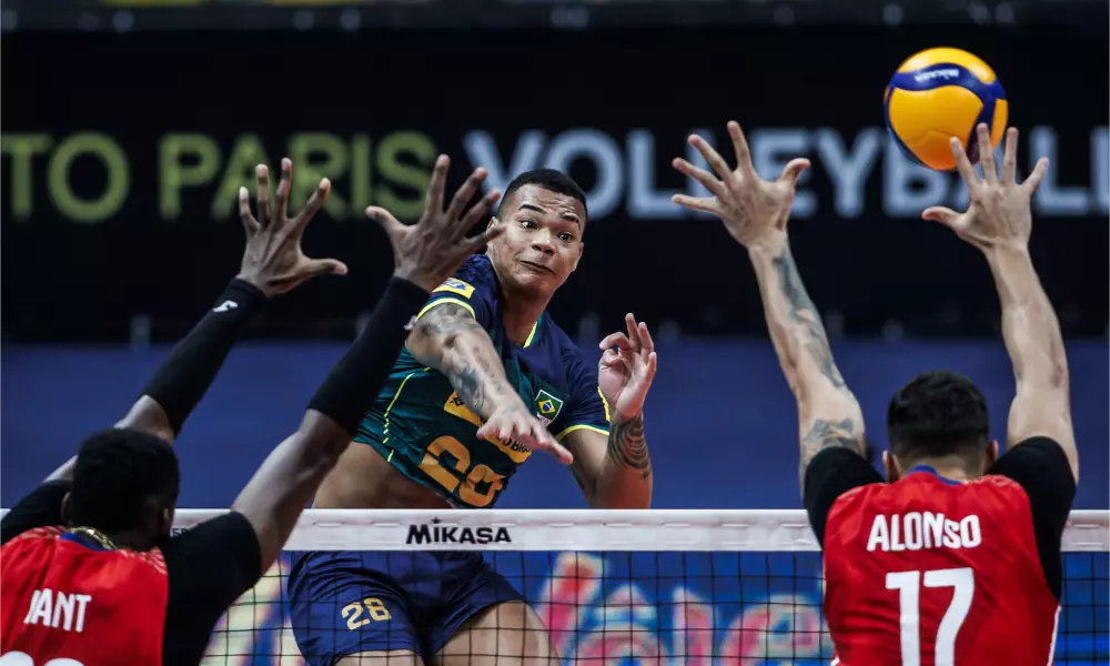 CBV on X: A seleção masculina está nas semifinais do Pan de Santiago 2023.  🇧🇷💪 Com 29 pontos de Darlan, o Brasil derrotou Cuba por 3 sets a 2 nesta  quarta-feira (01.11)