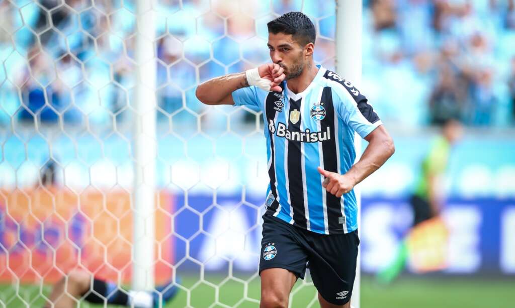 Suárez participou de 40% dos gols do Grêmio em 2023 (Foto: Lucas Uebel/Grêmio)