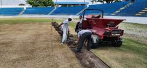 Paulista A2: São José trabalha na revitalização do gramado do Estádio Martins Pereira