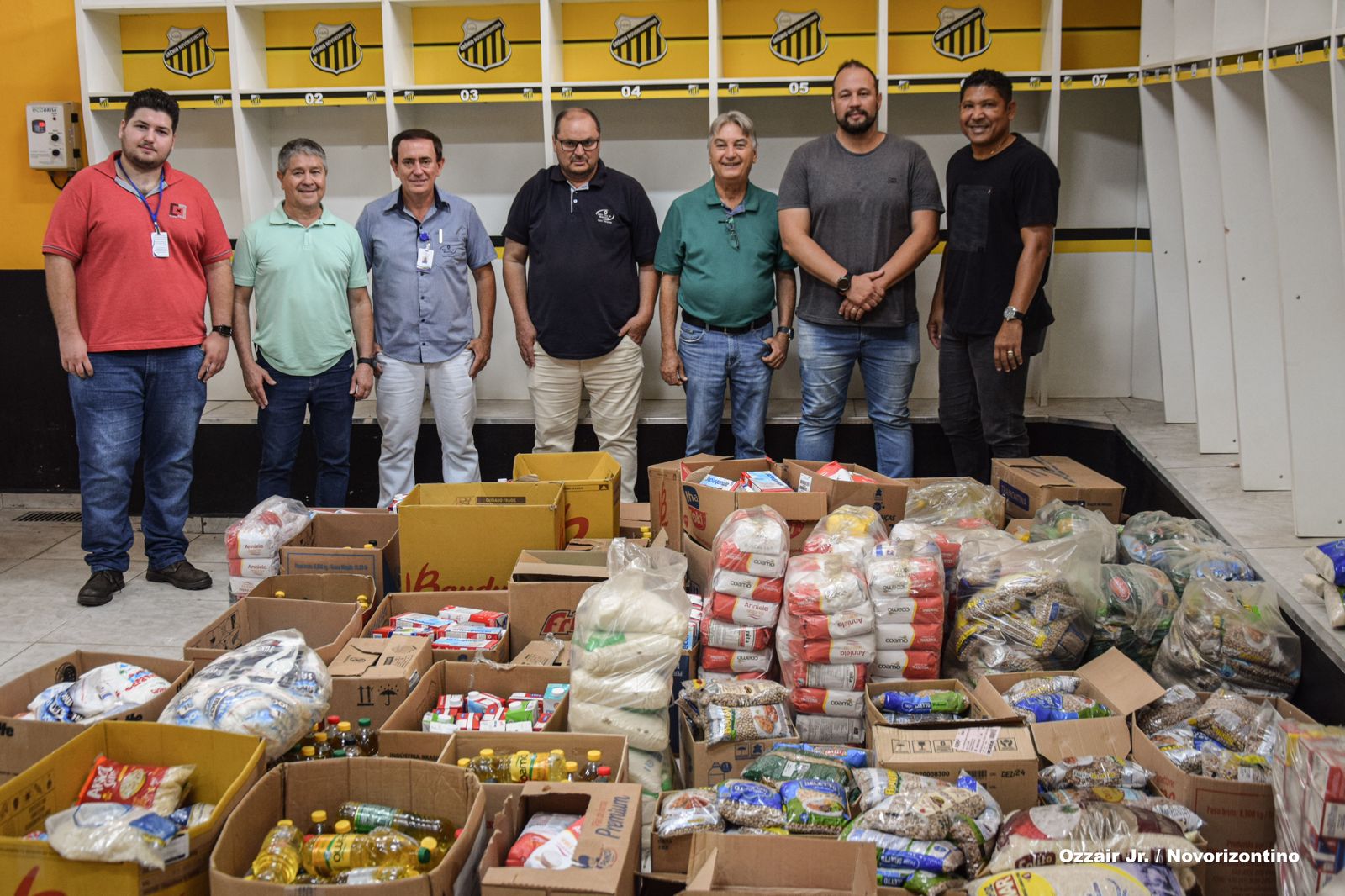 Paulistão: Novorizontino entrega alimentos à Santa Casa de Novo Horizonte