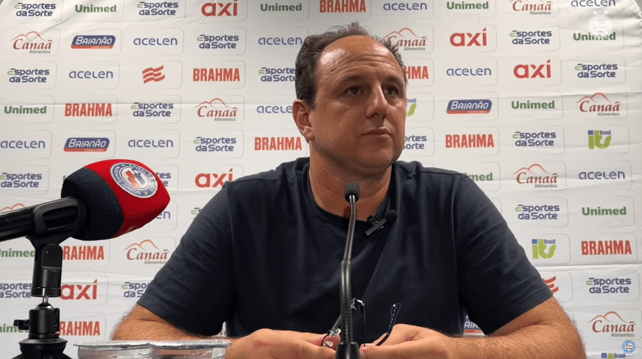 Rogério Ceni alcança dois dígitos pelo Bahia e analisa derrota para o Grêmio: ‘O melhor dos dez jogos’