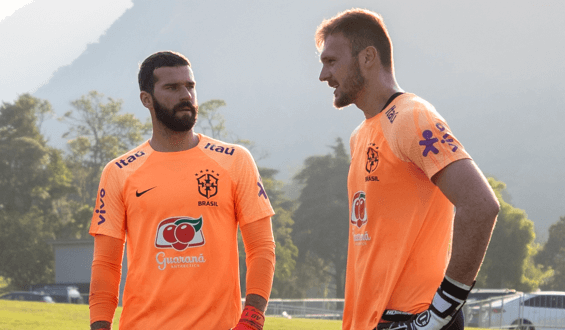 alisson lucas perri seleção treino novembro 2023