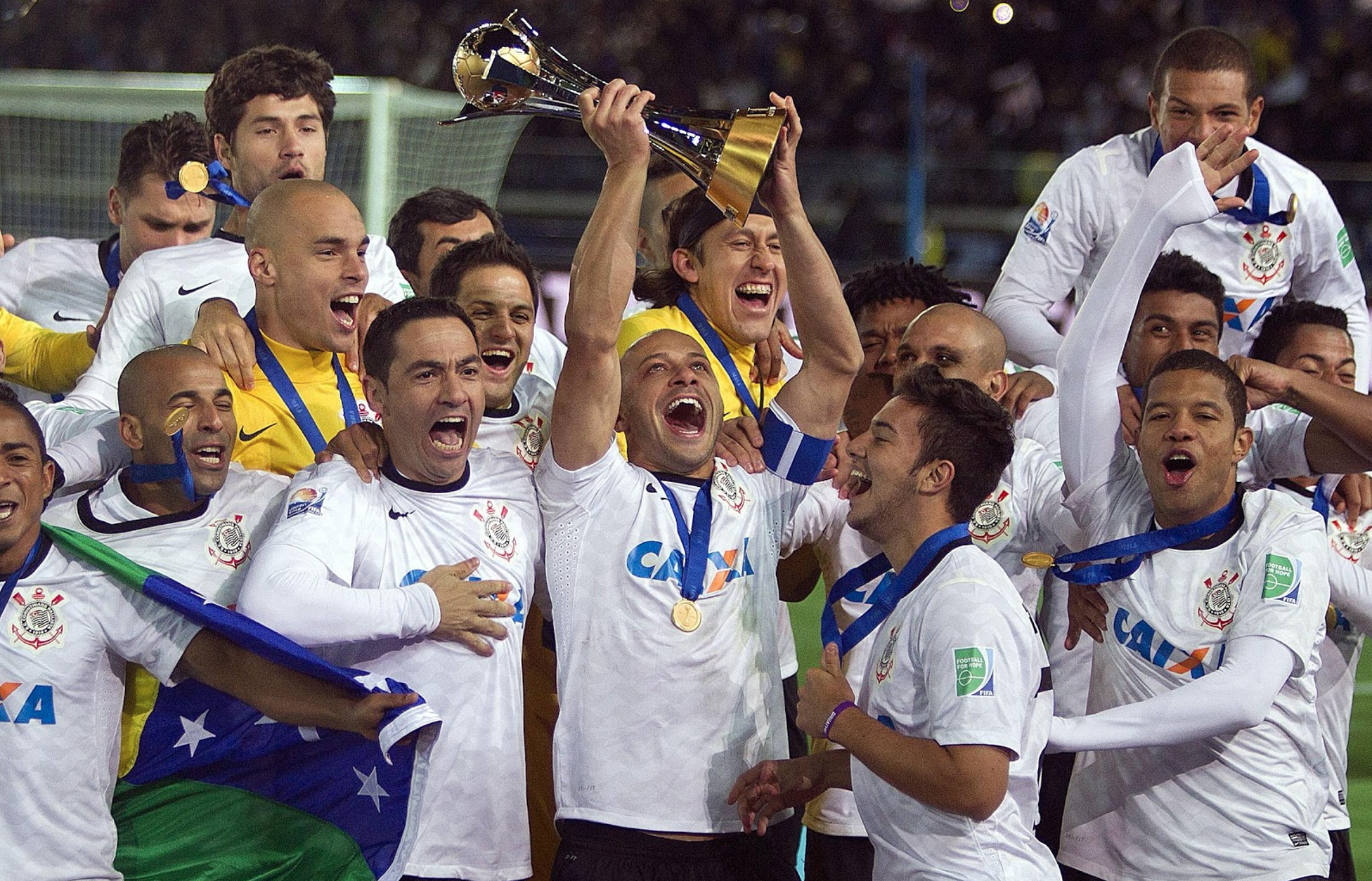 Corinthians festeja 11 anos do título mundial, último campeão sul