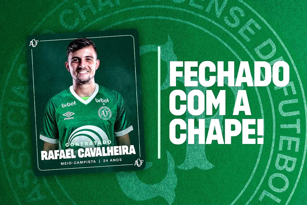 Catarinense: Chapecoense anuncia meia Rafael Carvalheira, primeiro reforço para 2024