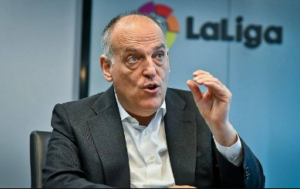 Presidente da LaLiga que teve desentendimentos com Vini Jr. encaminha 4º mandato