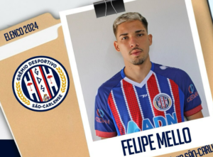 Paulista A4: São-Carlense acerta com Felipe Mello para 2024