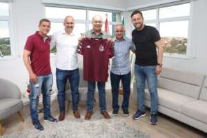 Paulista A2: Comissão técnica do Juventus é recebida por Gléguer e o prefeito de Hortolândia