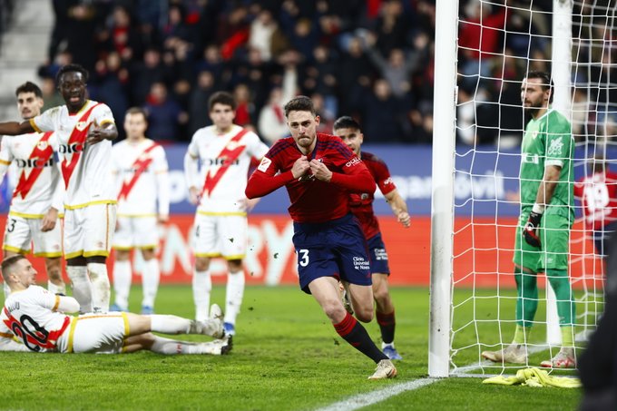 Raul marca na vitória do Osasuna sobre o Rayo