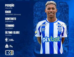 Catarinense: Avaí contrata atacante rebaixado com o Coritiba