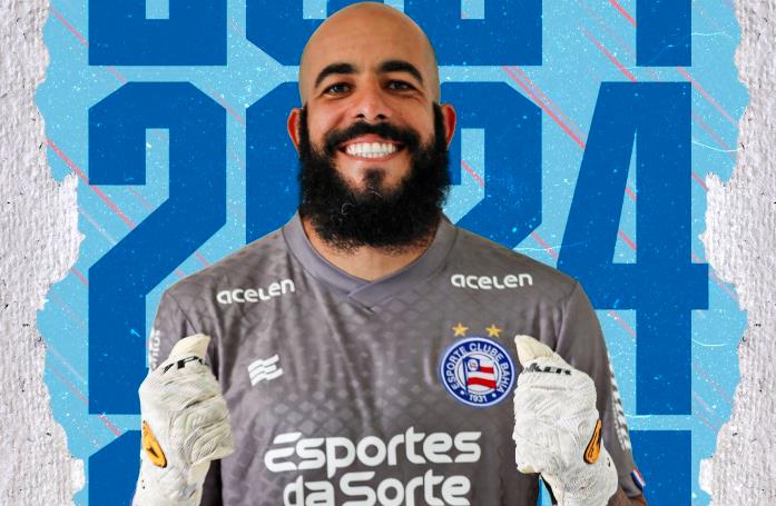 Baiano: Experiente goleiro renova com o Bahia até dezembro de 2024