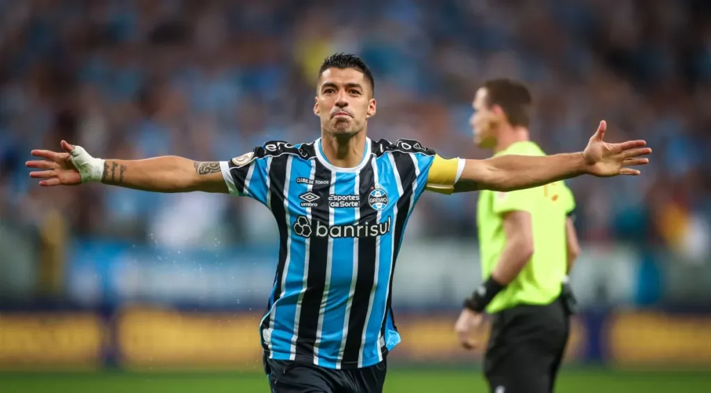Em sua passagem pelo Grêmio, Suárez foi coroado como craque do Brasileirão