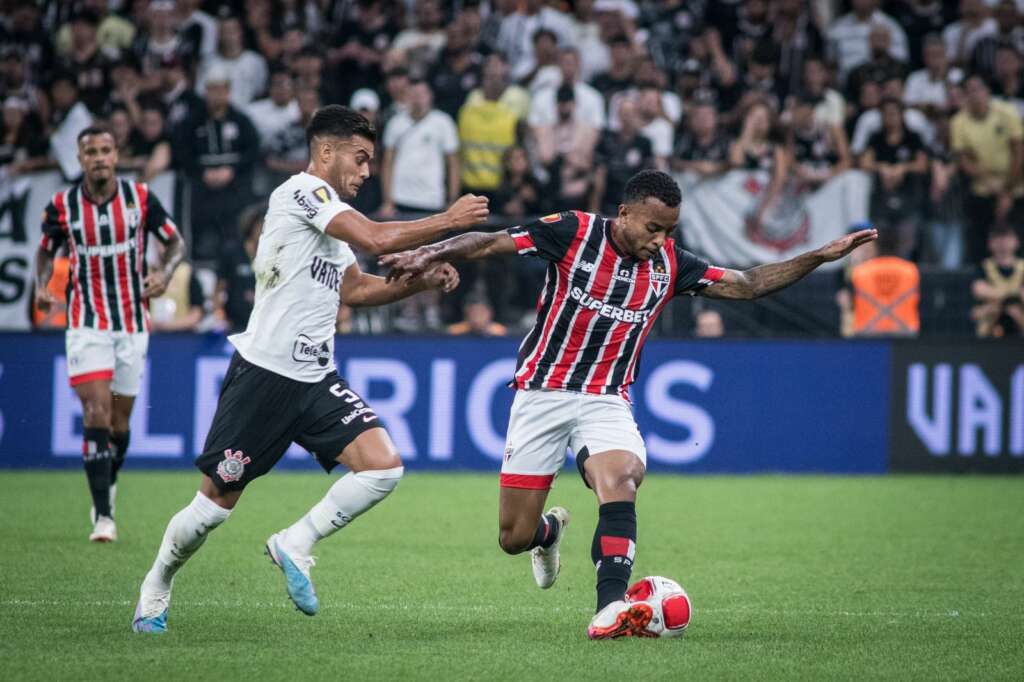 PLACAR FI São Paulo vence Corinthians na Neo Química Arena pela primeira vez (Foto: Guilherme Veiga/Ag. Paulistão)