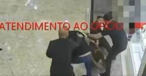 Novas imagens mostram detalhes de agressão de Marcos Braz a torcedor do Flamengo em shopping