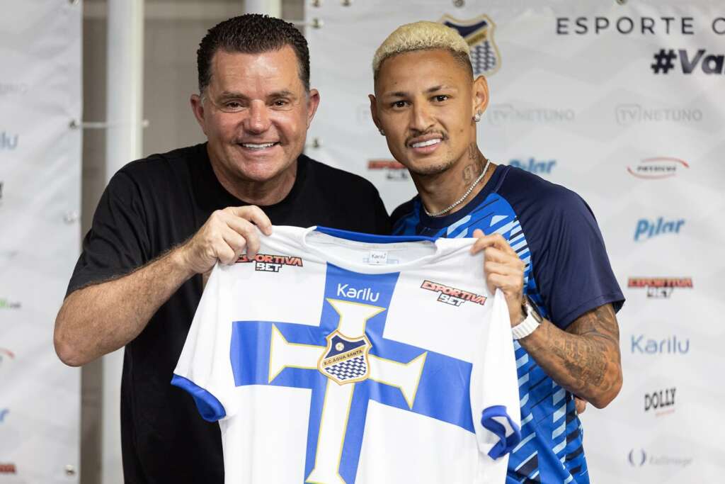 Paulistão: Água Santa terá base do vice e dez contratações 2 neilton apresentado água santa paulistão 2024